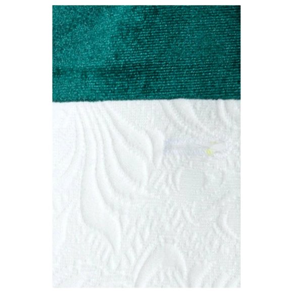 Derman Green Luxury Floral Textured Velvet Collar 3 Piece Tuxedo - Picture 2 of 6